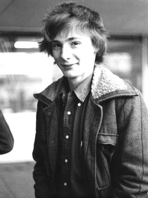 Gerry Reith at Joel Barlow High School cafeteria, 1975